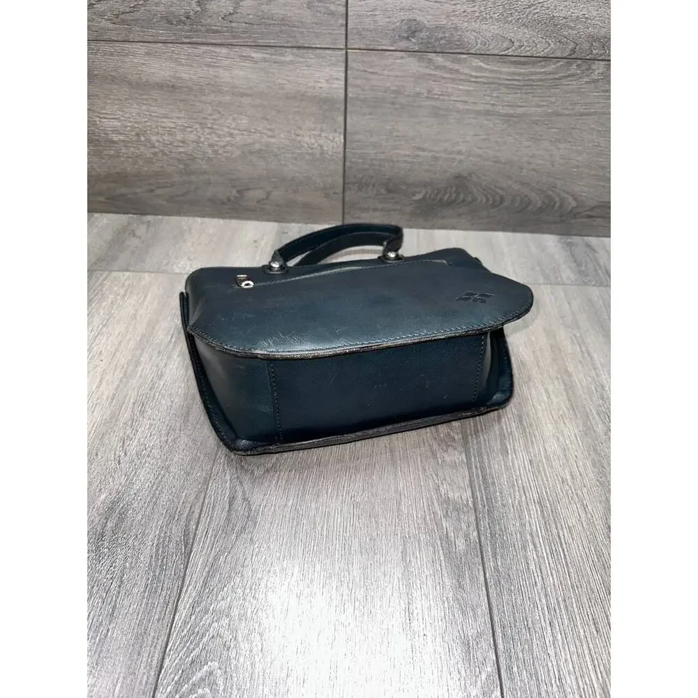 Patricia Nash Leather Fairford Satchel Lapis Bag B000596